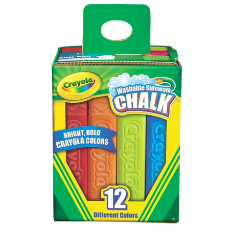 Chalk Crayola Sidewalk Jumbo Asstd Colours Pack 12
