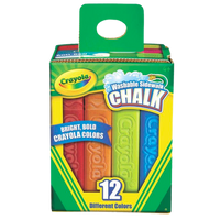Chalk Crayola Sidewalk Jumbo Asstd Colours Pack 12
