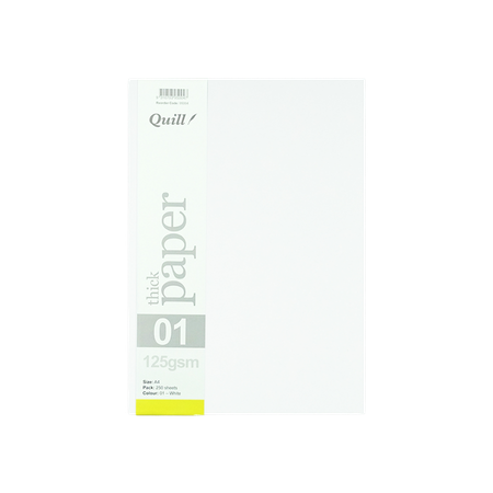Cover Paper Quill A4 125GSM White Pack 250
