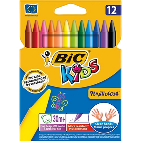 Crayons BIC Plastidecor Pack 12