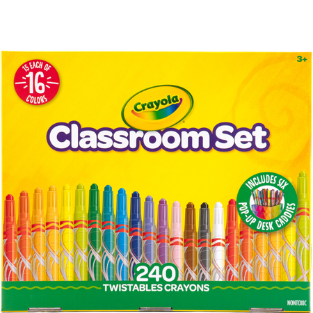 Crayons Crayola Twistable Classroom Pop-Up Set 240