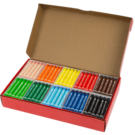 Crayons Faber Jumbo Wax Round Pack 200