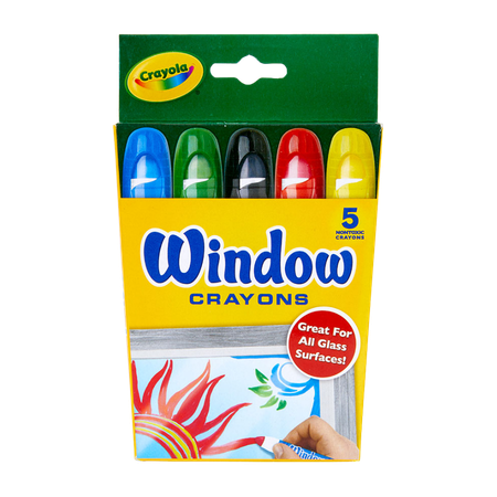 Crayons Twistable Washable Window Pack 5