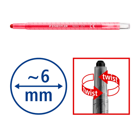 Crayons Staedtler Noris Wax Twister Pack 12