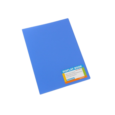 Display Book Bantex A4 Fixed Pockets 20P Blue