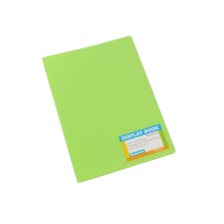 Display Book Bantex A4 Fixed Pockets 20P Lime