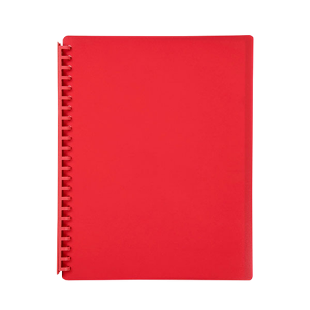 Display Book Marbig A4 Refillable 20P Red