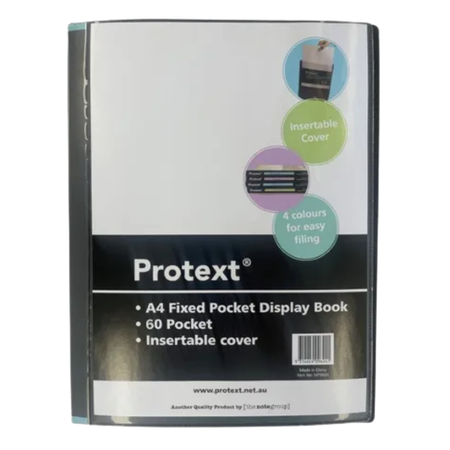Display Book Protext A4 Fixed Pockets Insert Cover 60P with PP Box