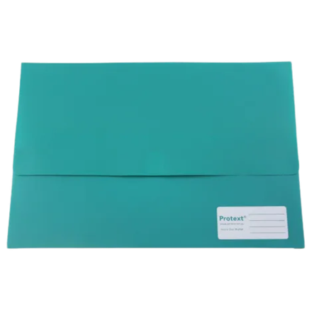 Document Wallet Protext Poly F/C Velcro Closure Green