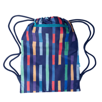 Drawstring Bag Spencil Big Bright Stripes