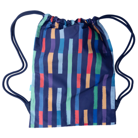 Drawstring Bag Spencil Big Bright Stripes