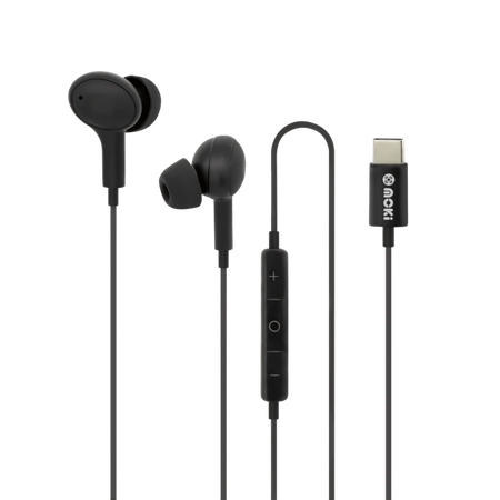 Earphones Moki Inner Ear with Inline Mic & Control Type-C Black