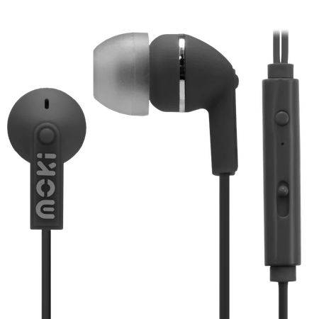 Earphones Moki Noise Isolation with Inline Mic & Control Black