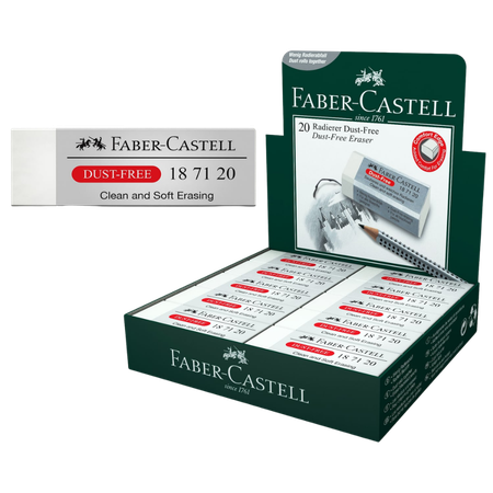 Eraser Faber Dust-Free Large White Box 185