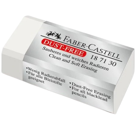 Eraser Faber Dust-Free Medium White Each