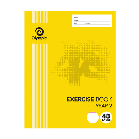 Exercise Book Olympic 225x175 Year 2 48pg E2Y24