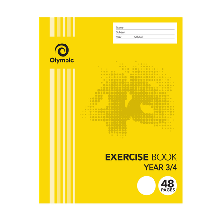Exercise Book Olympic 225x175 Year 3/4 48pg E2Y34