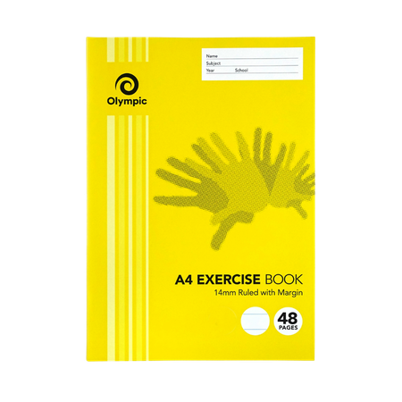 Exercise Book Olympic A4 14mm Ruled 48pg E144