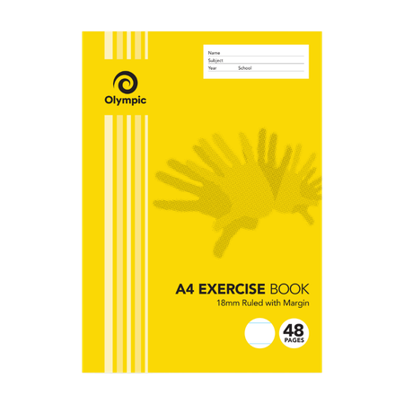 Exercise Book Olympic A4 18mm Ruled 48pg E184