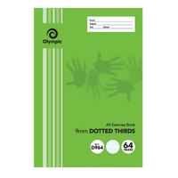 Exercise Book Olympic A4 9mm Dotted Thirds 64pg D964i