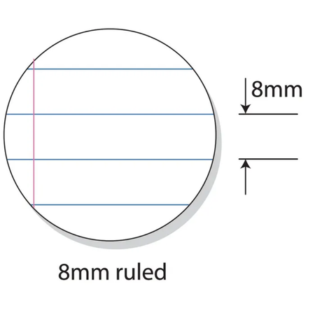 Exercise Book Splash A4 128pg 8mm Ruled with Margin
