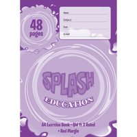 Exercise Book Splash A4 Year 2 48pg with Margin