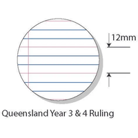 Exercise Book Splash A4 Year 3/4 48pg with Margin