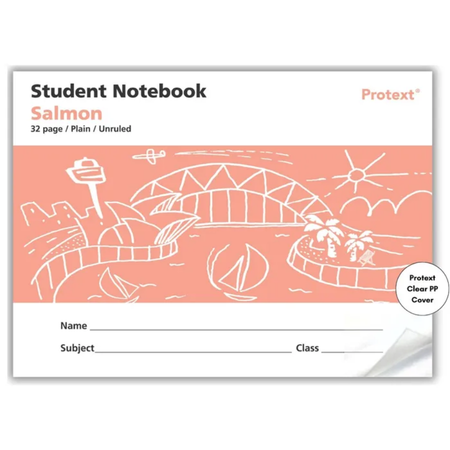 Exercise Book Writer 175x240 Blank 32pg Salmon