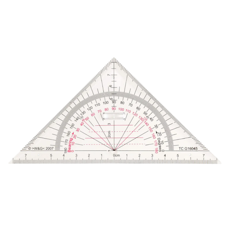 Geoliner Mathomat Combined Ruler Template