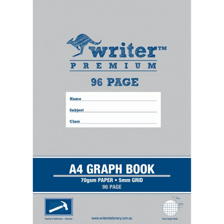 Graph Book Writer Premium A4 5mm 96pg Hammer