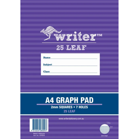Graph Pad Writer A4 2mm 25LF