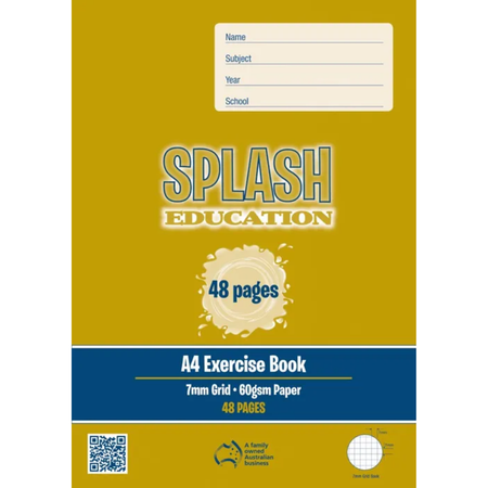 Grid Book Splash A4 7mm 48pg