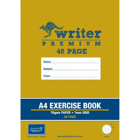 Grid Book Writer Premium A4 70gsm 7mm 48pg Caterpillar