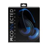Headphones Mconnected Soundstorm Inline Mic (3.5mm Aux) with Pouch Azure