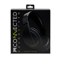 Headphones Mconnected Soundstorm Inline Mic (3.5mm Aux) with Pouch Blackout