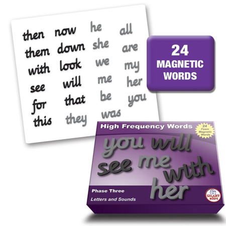 High-frequency Words Magnetic Foam Phase 3 Pack 24