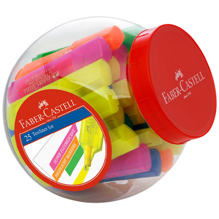 Highlighter Faber Textliner Ice Asstd Tub 25