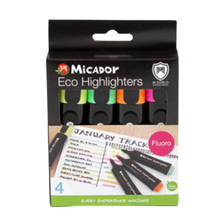 Highlighter Micador Eco Pack 4