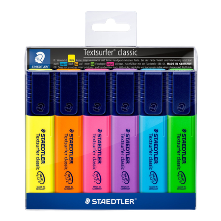 Highlighter Staedtler Textsurfer Classic Wallet 6