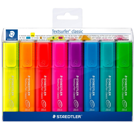 Highlighter Staedtler Textsurfer Rainbow Wallet 8