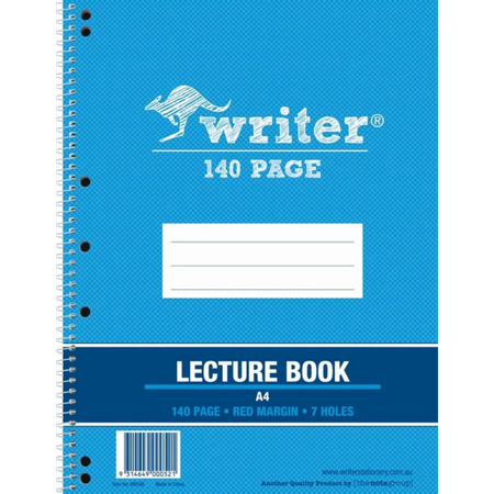 Lecture Book Writer A4 S/O Spiral 140pg
