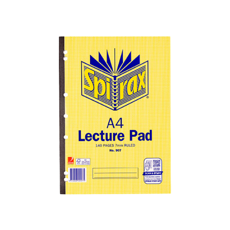 Lecture Pad Spirax A4 907 S/O Spiral 70LF
