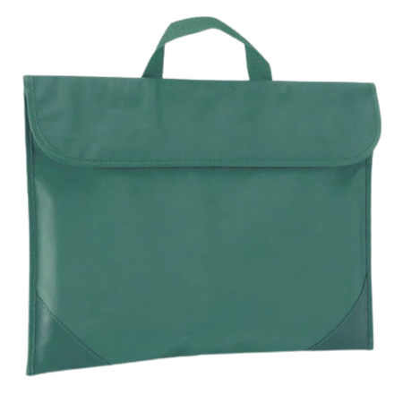 Library Bag Spartan 36x28cm Reinforced Corners Dark Green