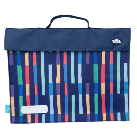 Library Bag Spencil Bright Stripes