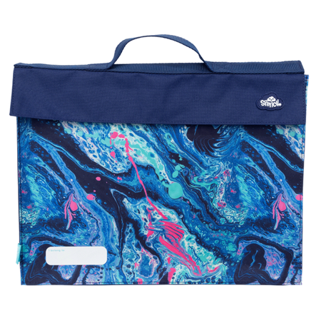 Library Bag Spencil Liquid Marble