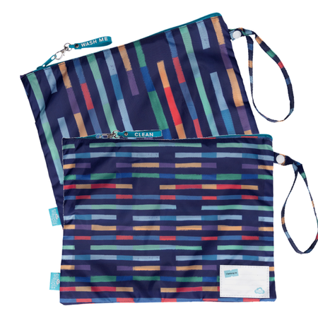 Little Clean & Dirty Bags Spencil Bright Stripes