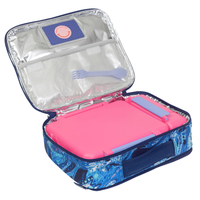 Lunch Box Spencil Big Cooler Bag Liquid Marble