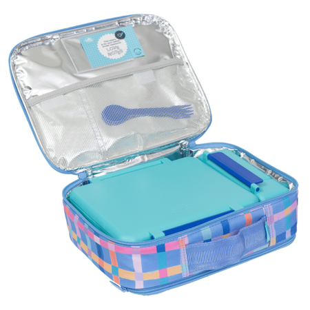 Lunch Box Spencil Big Cooler Bag Pastel Plaid