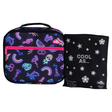 Lunch Box Spencil Big Cooler Bag + Big Chill Pack Neon Party