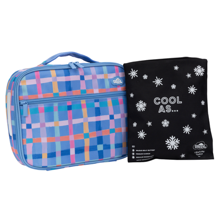 Lunch Box Spencil Big Cooler Bag + Big Chill Pack Pastel Plaid